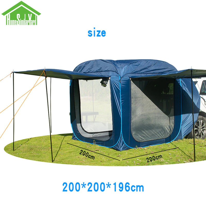 Cheap Goat Tents Car Rear Tent Pop Up Outdoor Camping Sunshade Tents Hiking Waterproof Windproof Self Driving Tour Car Rear Awning Trunk Tents   